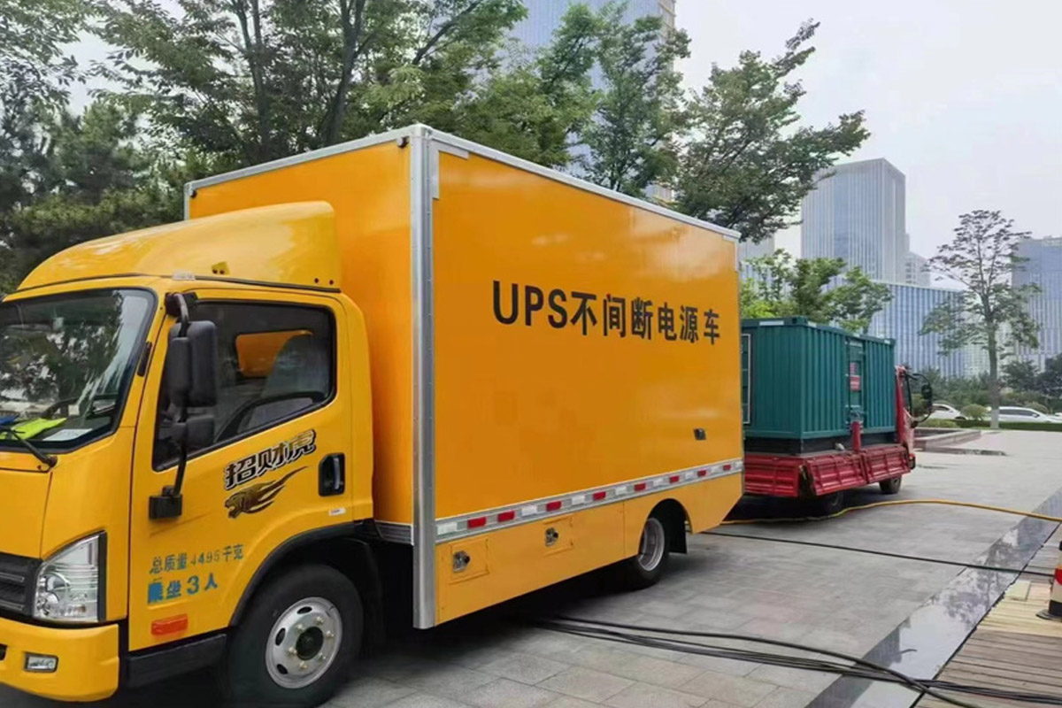 浠水发电机租赁施工现场