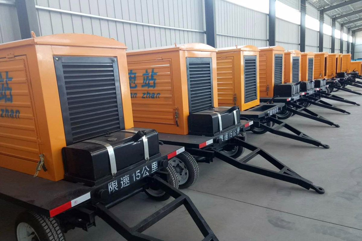 浠水发电机租赁施工现场